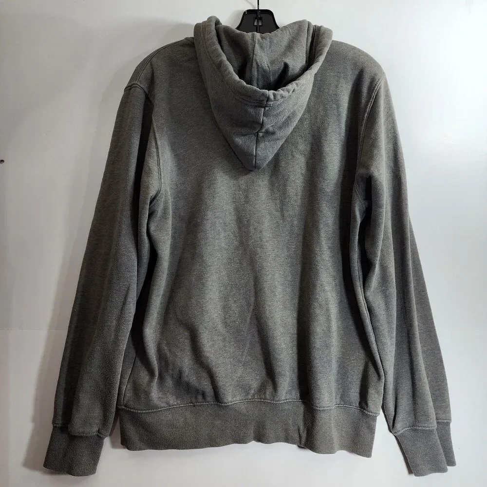 THE NORTH FACE Sweater Mens Medium Gray Full Zip Essential Hoodie Hiking Outdoor
